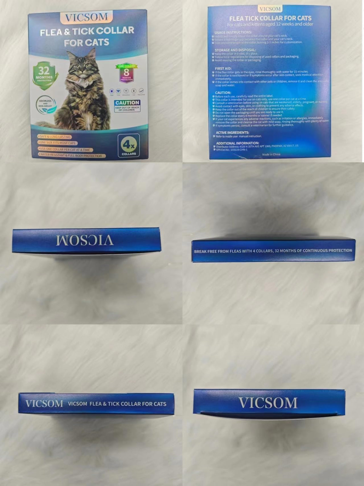 Flea Collar for Cats 4 Pack I50053