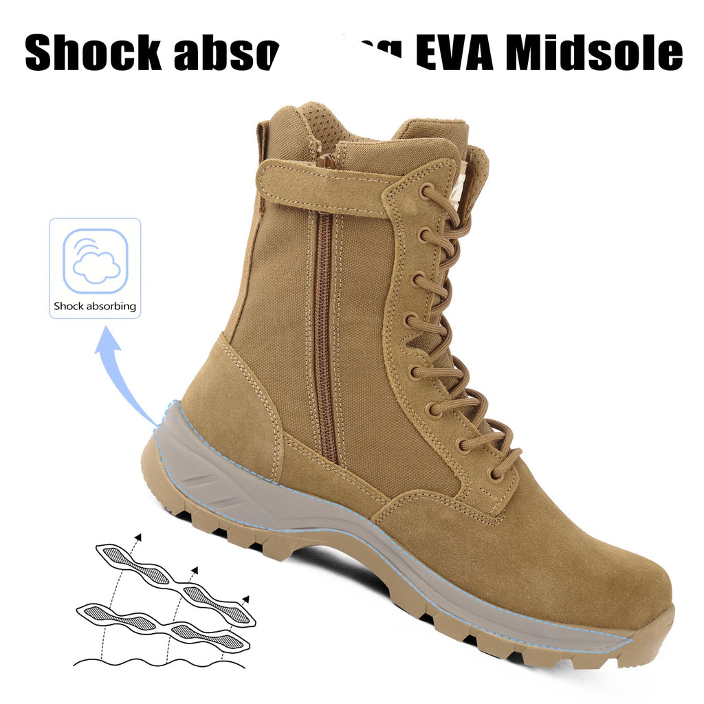 Lightweight Tactical Boots with Side Zipper M950624