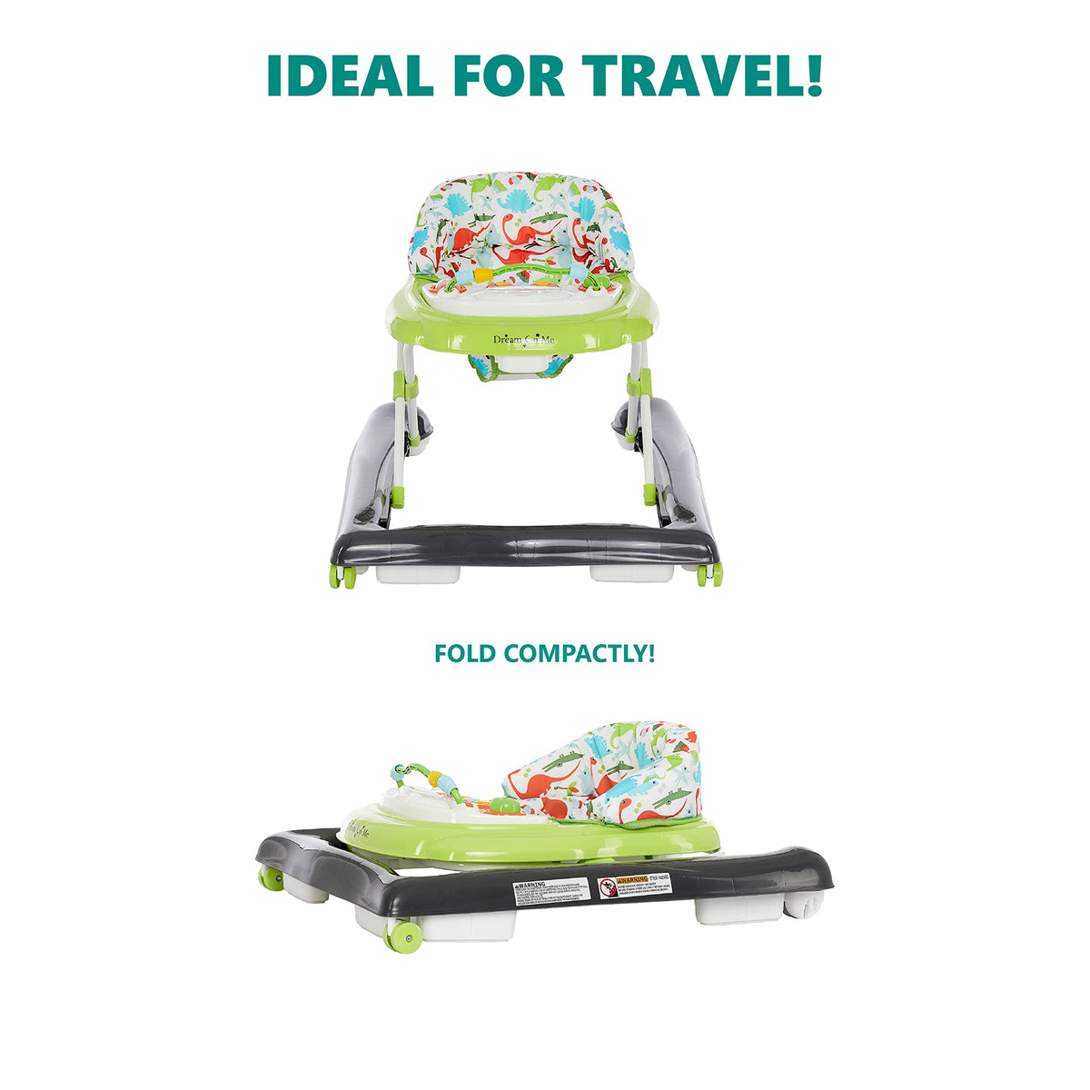 2-in-1 Convertible Baby Walker with Adjustable Seat Z104693