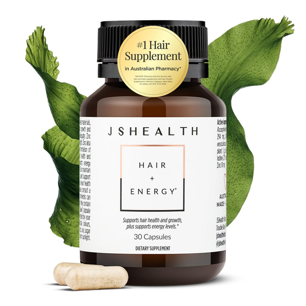 Hair Growth Vitamins with Kelp Iodine and Zinc 30 Capsules Q4894