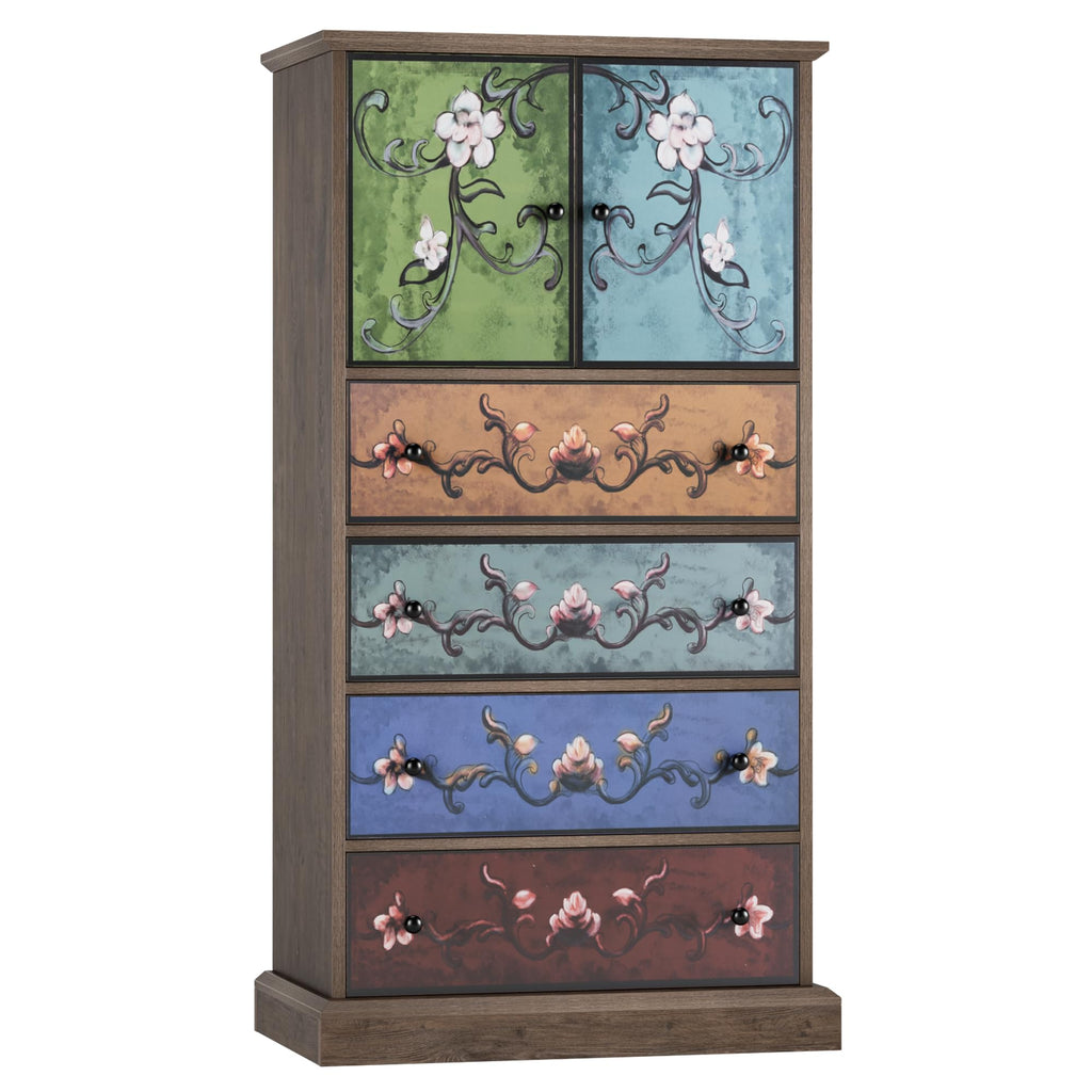 50" H Boho 4 Drawer Dresser Q428