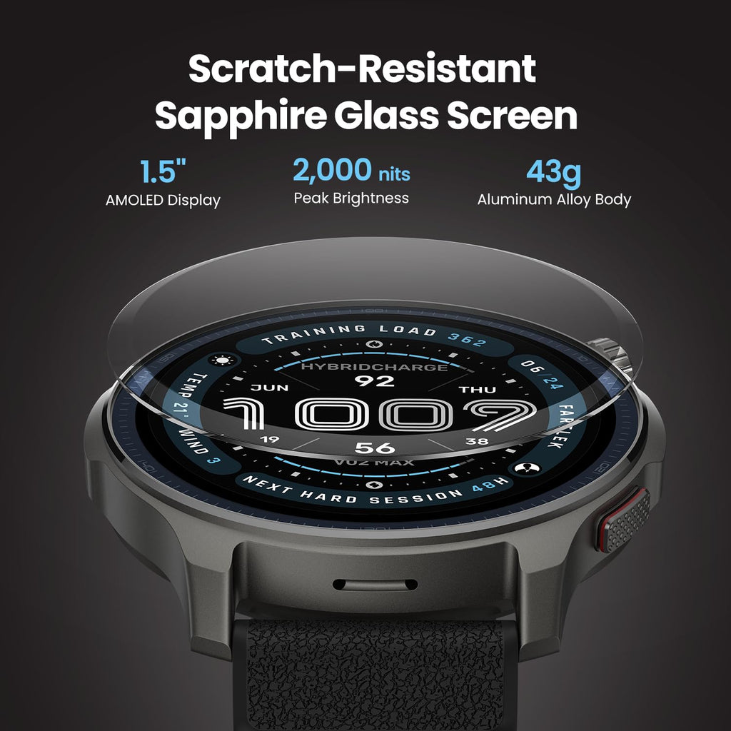 Smart Watch 1.5" AMOLED Sapphire Glass O955