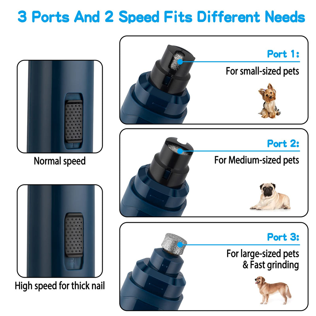 2-Speed Electric Pet Nail Grinder Z7381