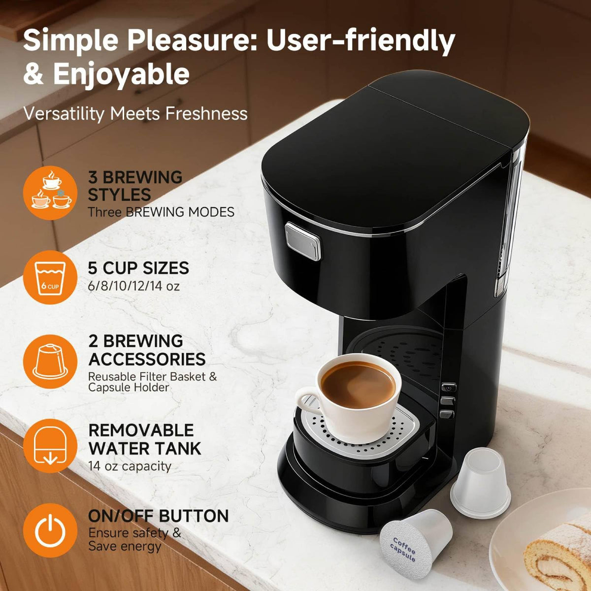 Single Serve Coffee Maker O7945