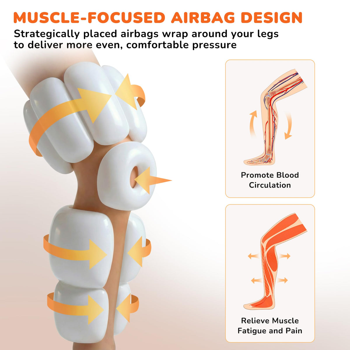 Air Compression Leg Massager with Heat L673