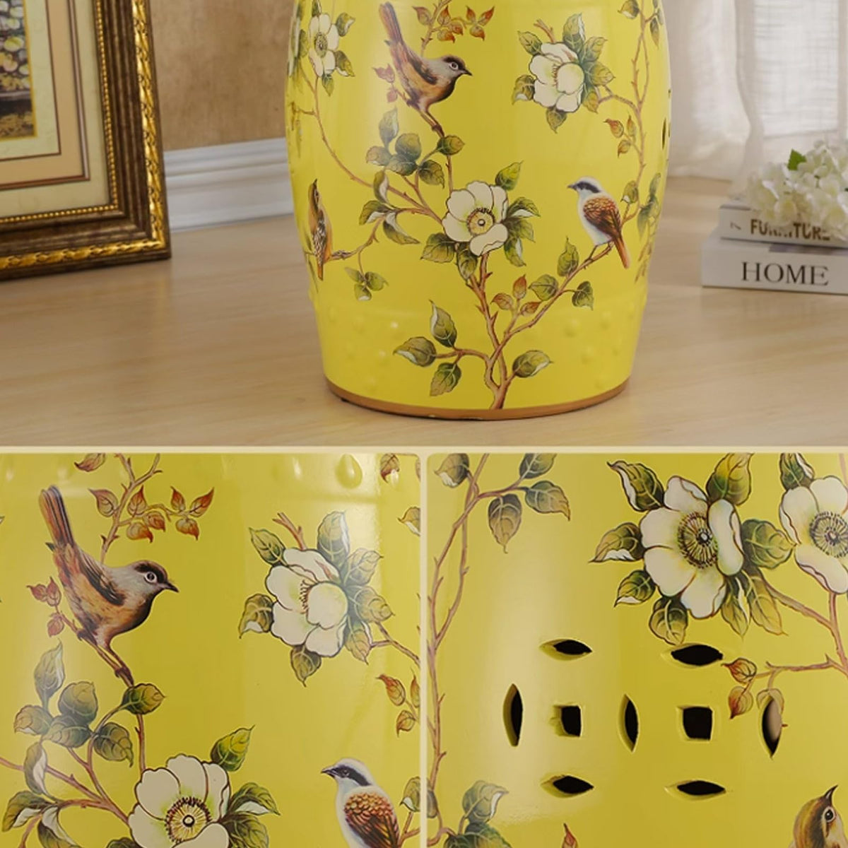 Ceramic Drum Garden Stool R110