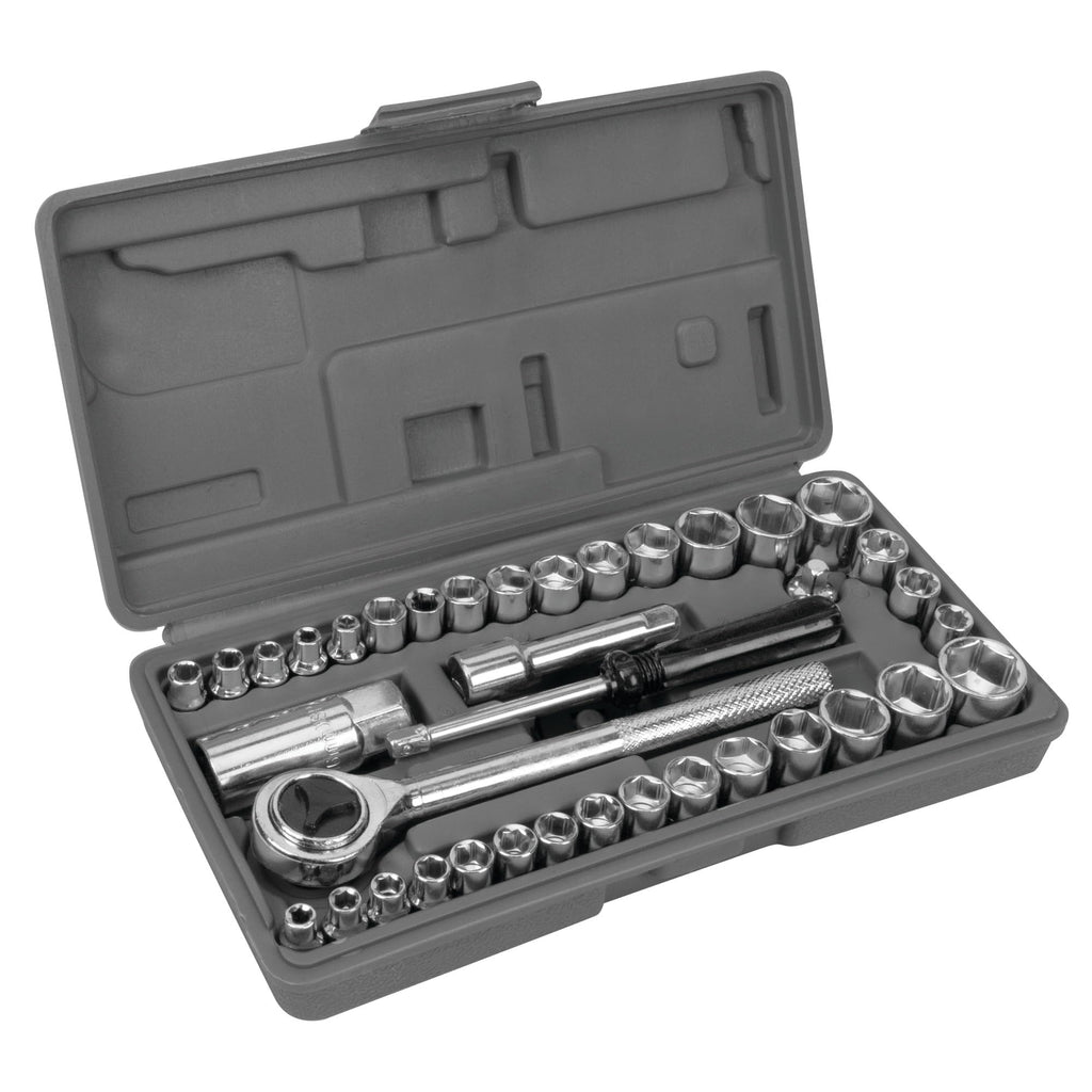 40-Piece SAE and Metric Socket Wrench Set T686