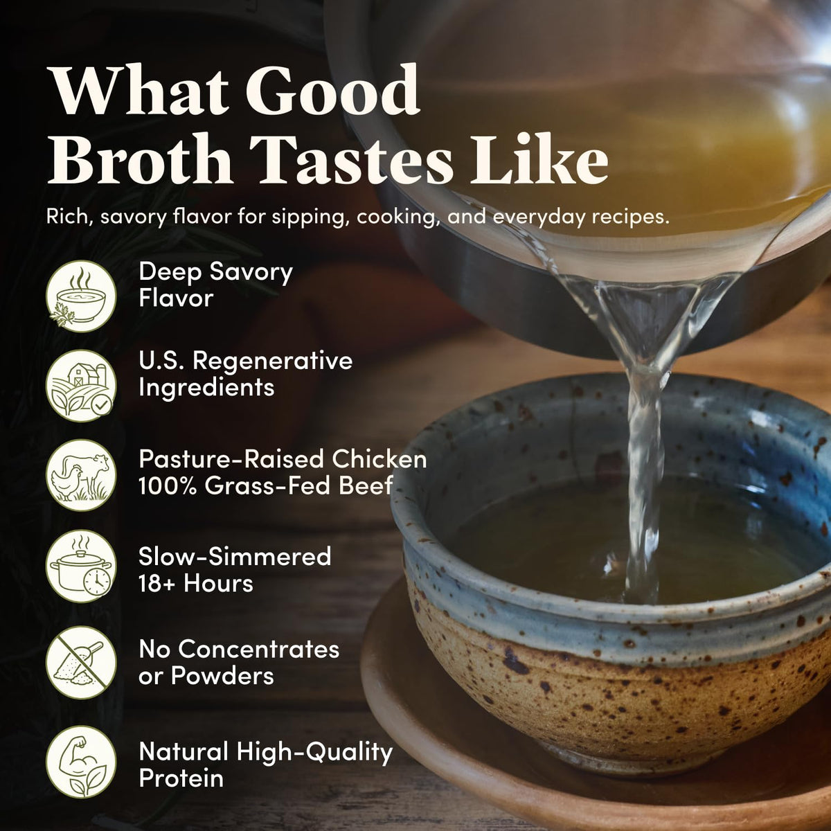 100% Grass-Fed Beef Bone Broth 4-Pack M671
