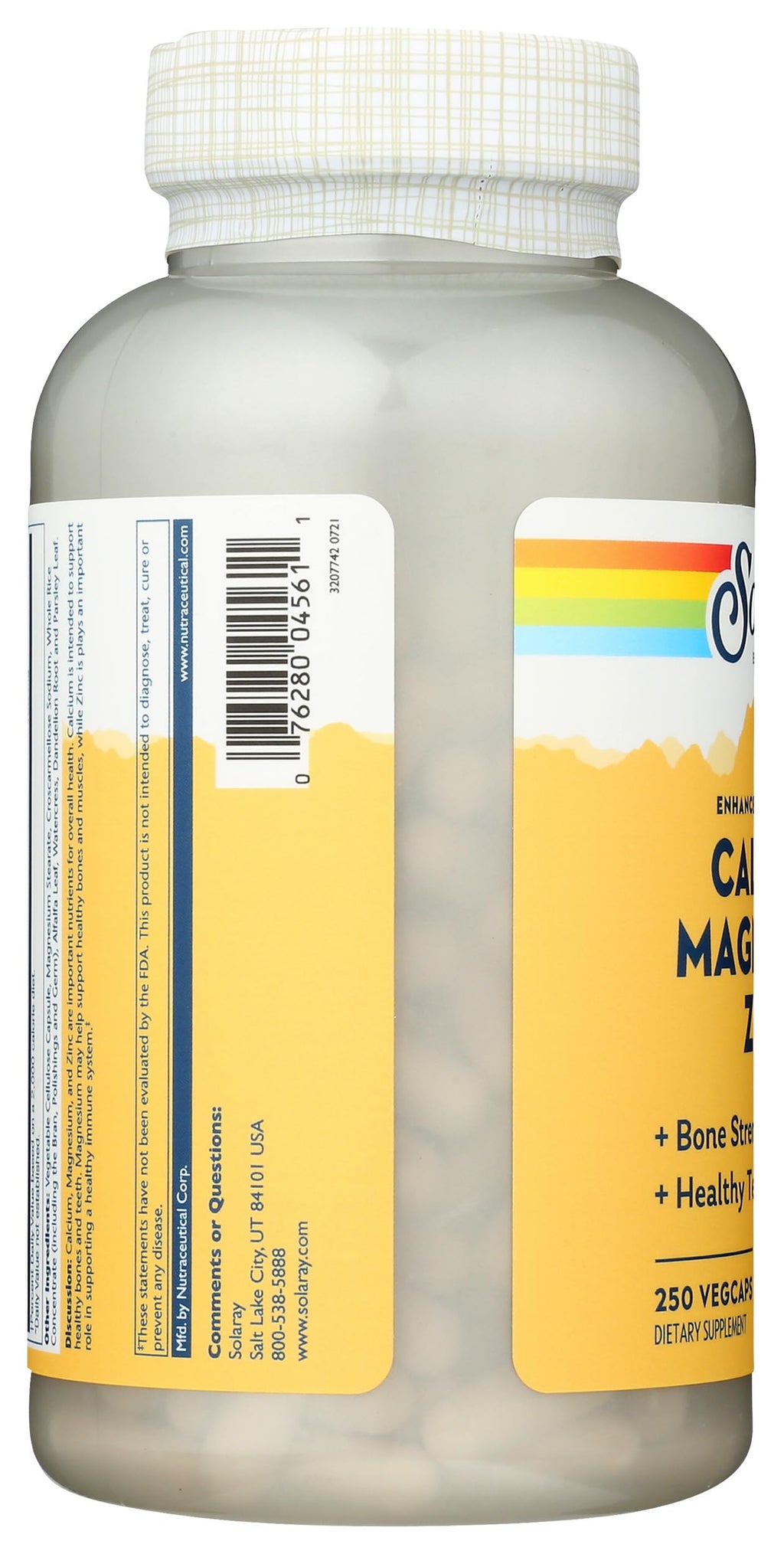 Calcium Magnesium Zinc Capsules 250 Count P31784