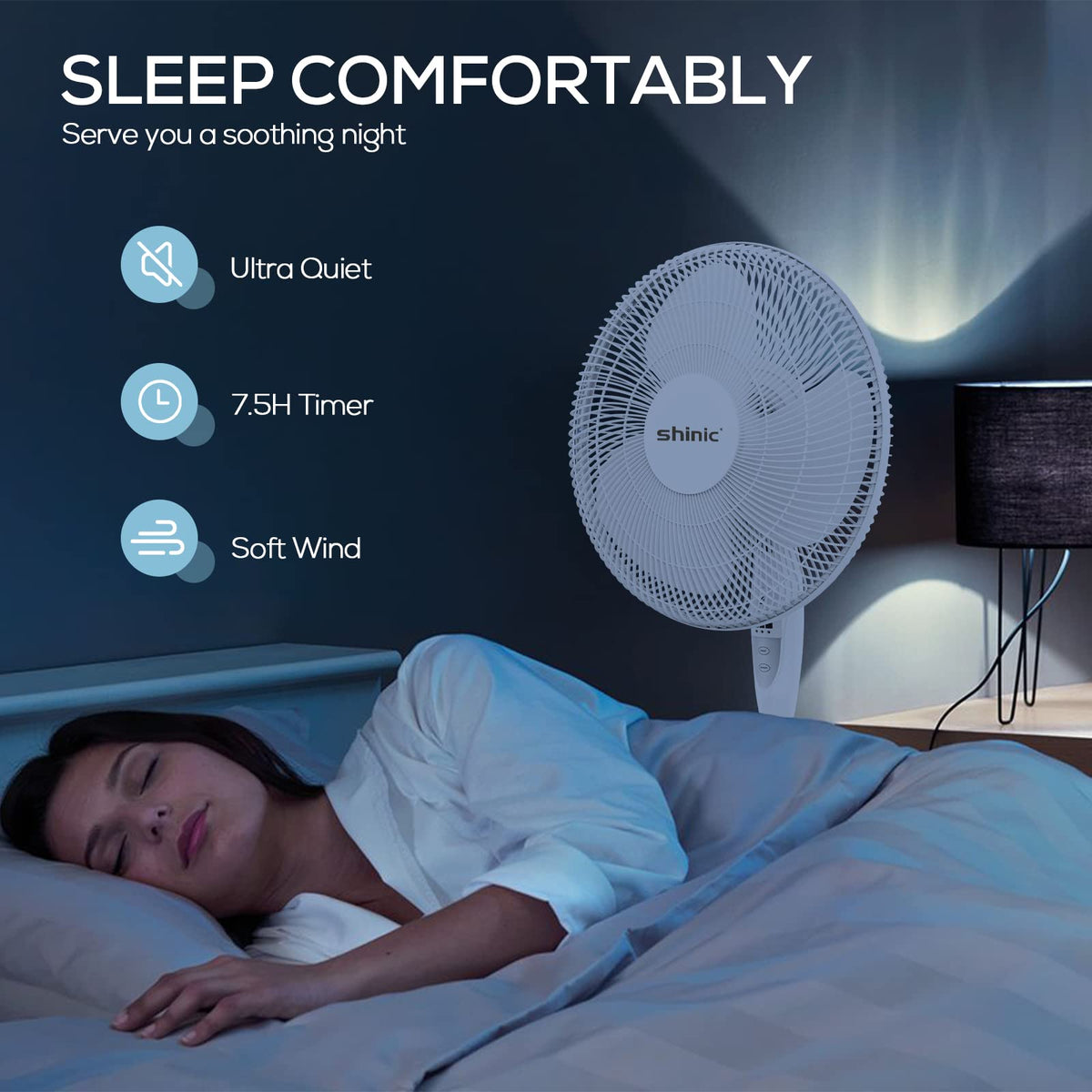 16'' Oscillating Pedestal Fan with Remote V2524