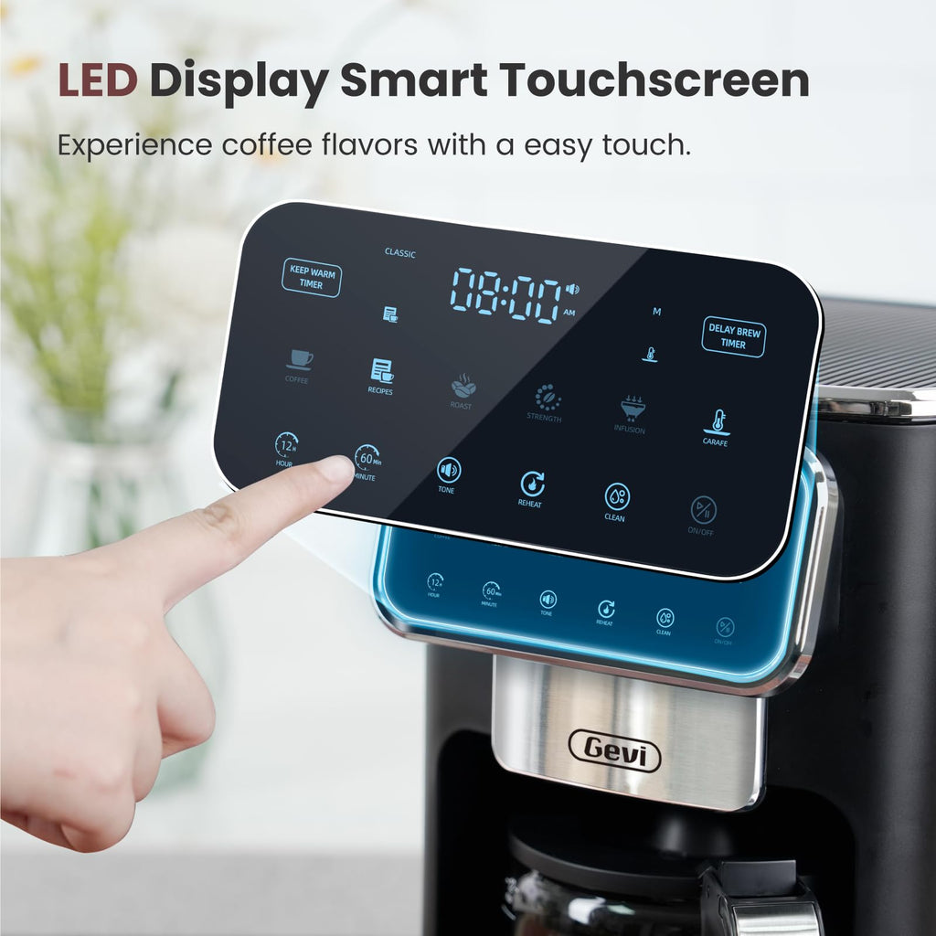 12-Cup Coffee Maker with Glass Carafe D88132