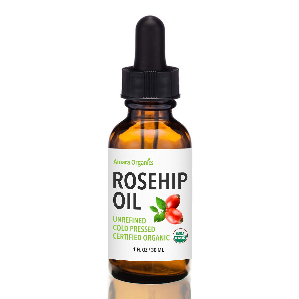 Cold Pressed Rosehip Seed Oil 1 Oz R598