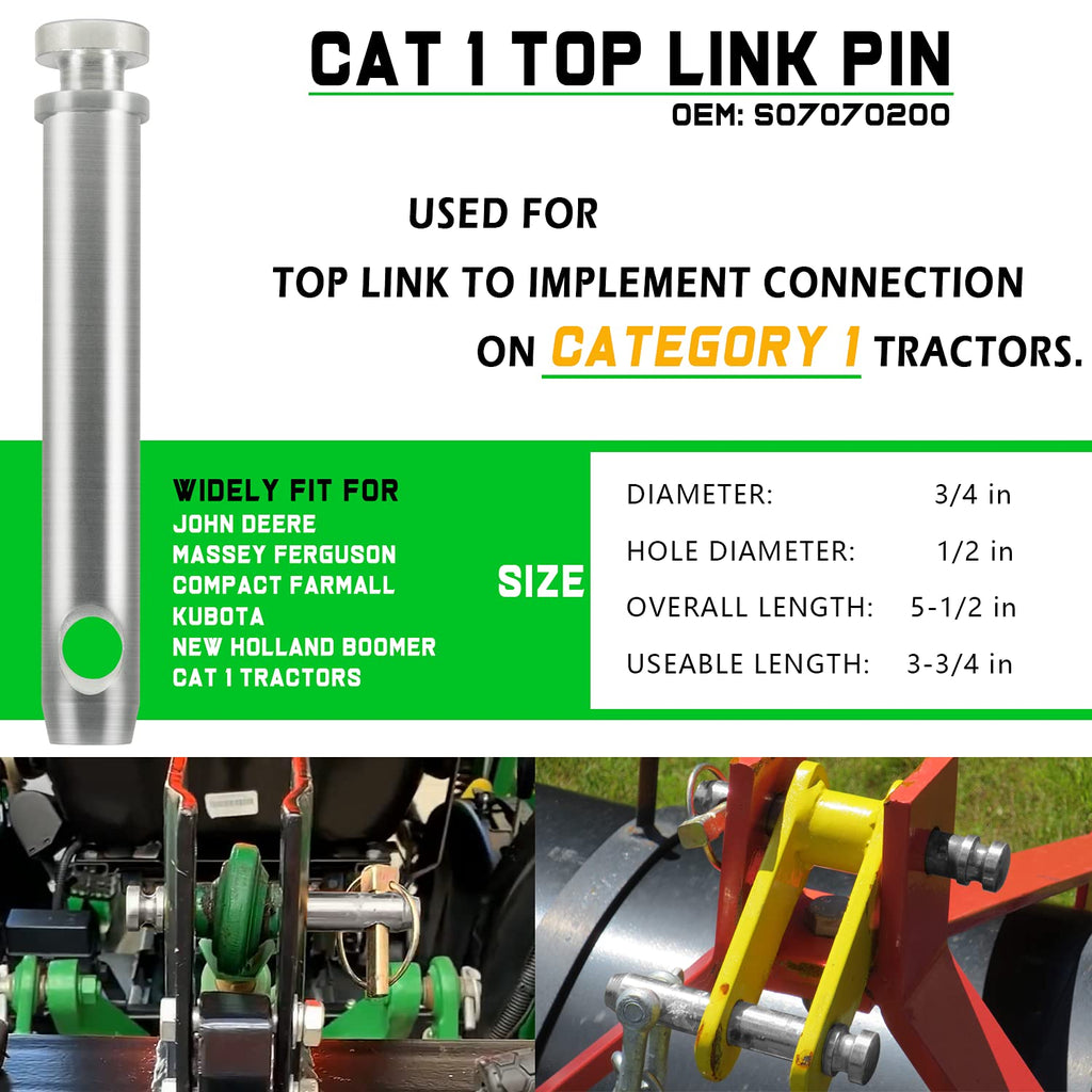 Quick Hitch Bushing Kit with Top Link and Lynch Pin I9700