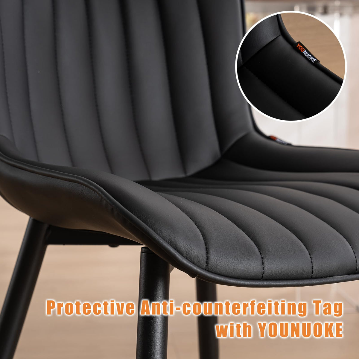 Black Dining Chairs Set of 2 W909600