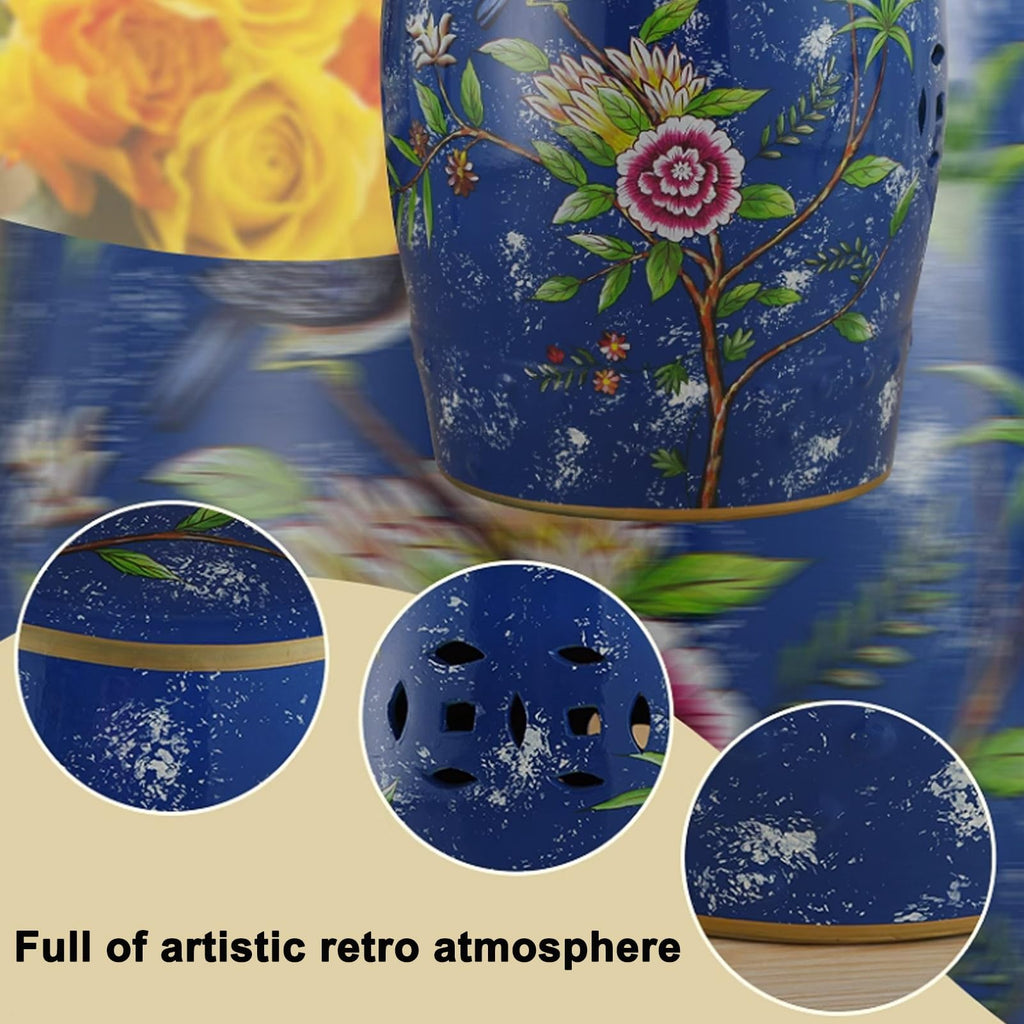 Ceramic Drum Garden Stool R110