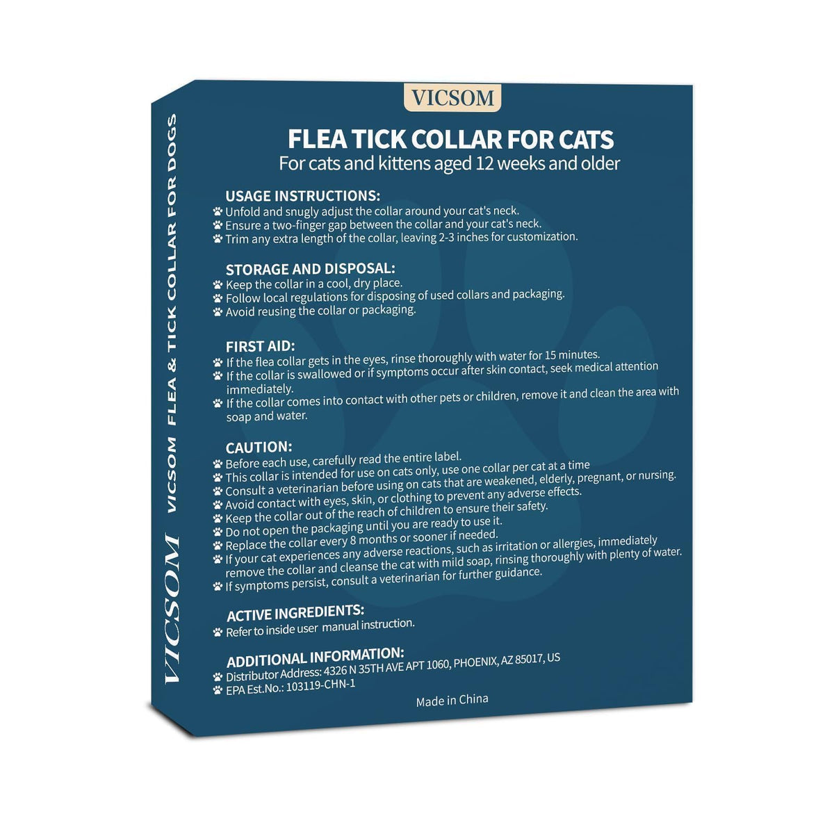 Flea Collar for Cats 4 Pack I50053