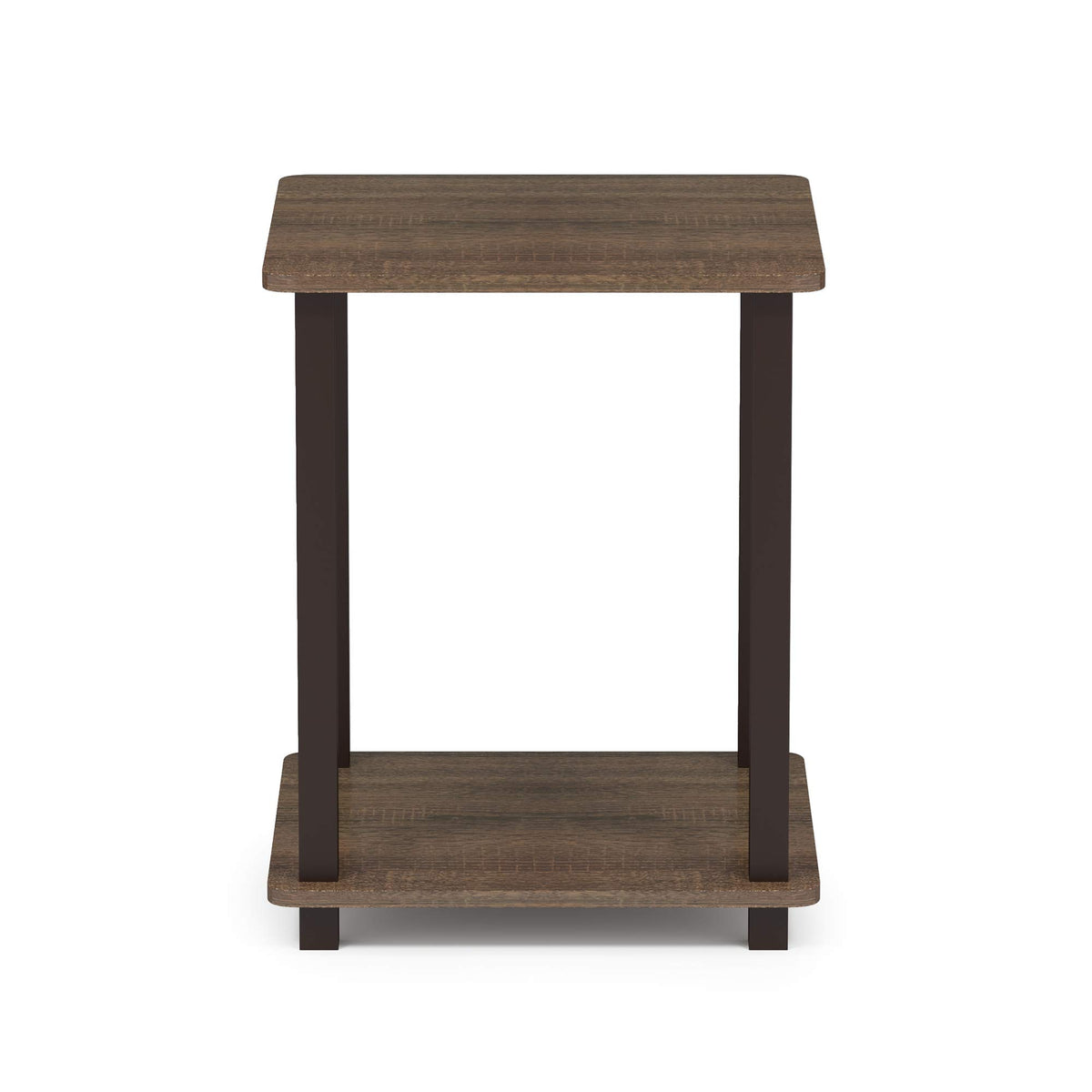 Set of 2 End Table Walnut Brown G93689