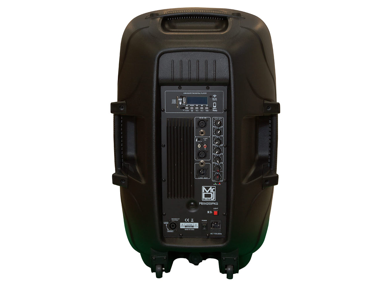 15" Powered Portable PA Speaker System Combo Set W964
