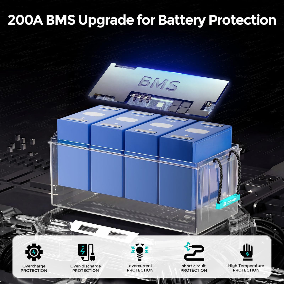 12V 200Ah LiFePO4 Battery H3903