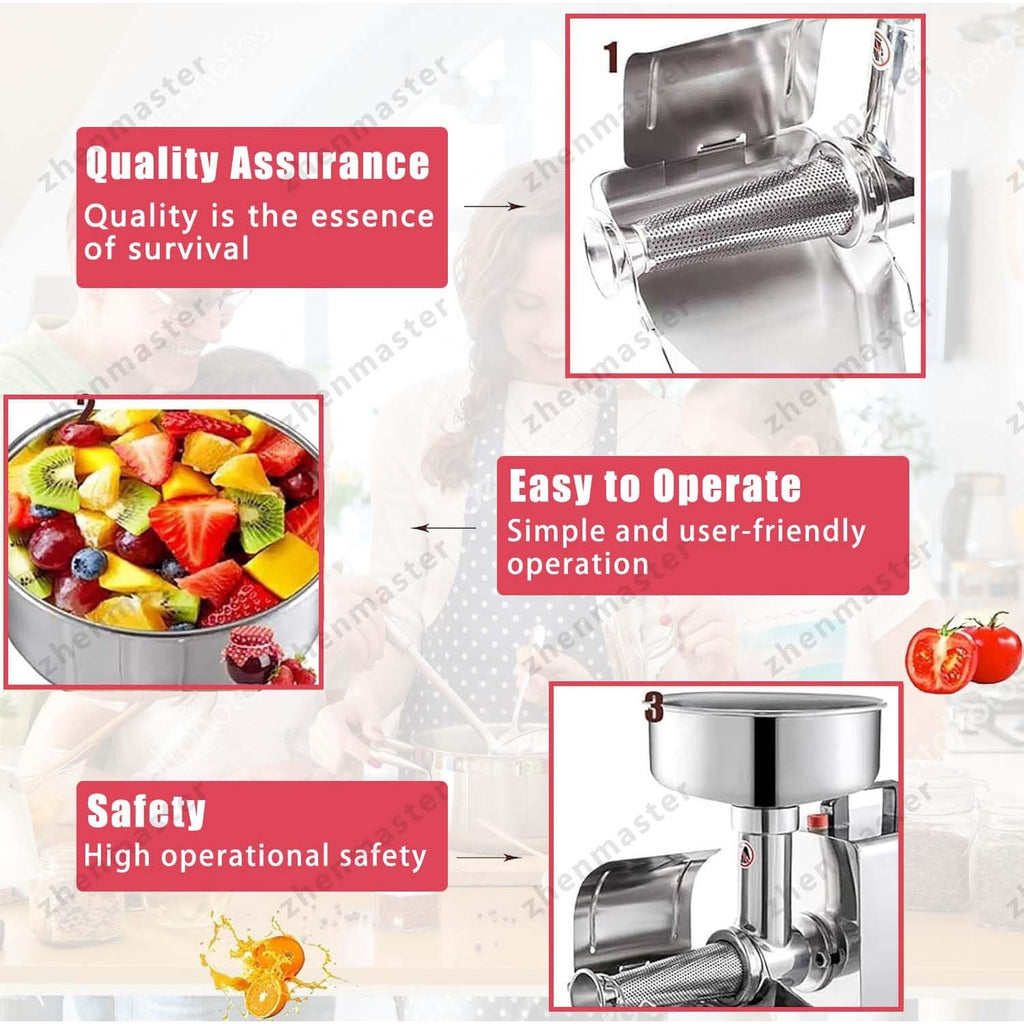 Stainless Steel Electric Tomato Strainer 450W Y816