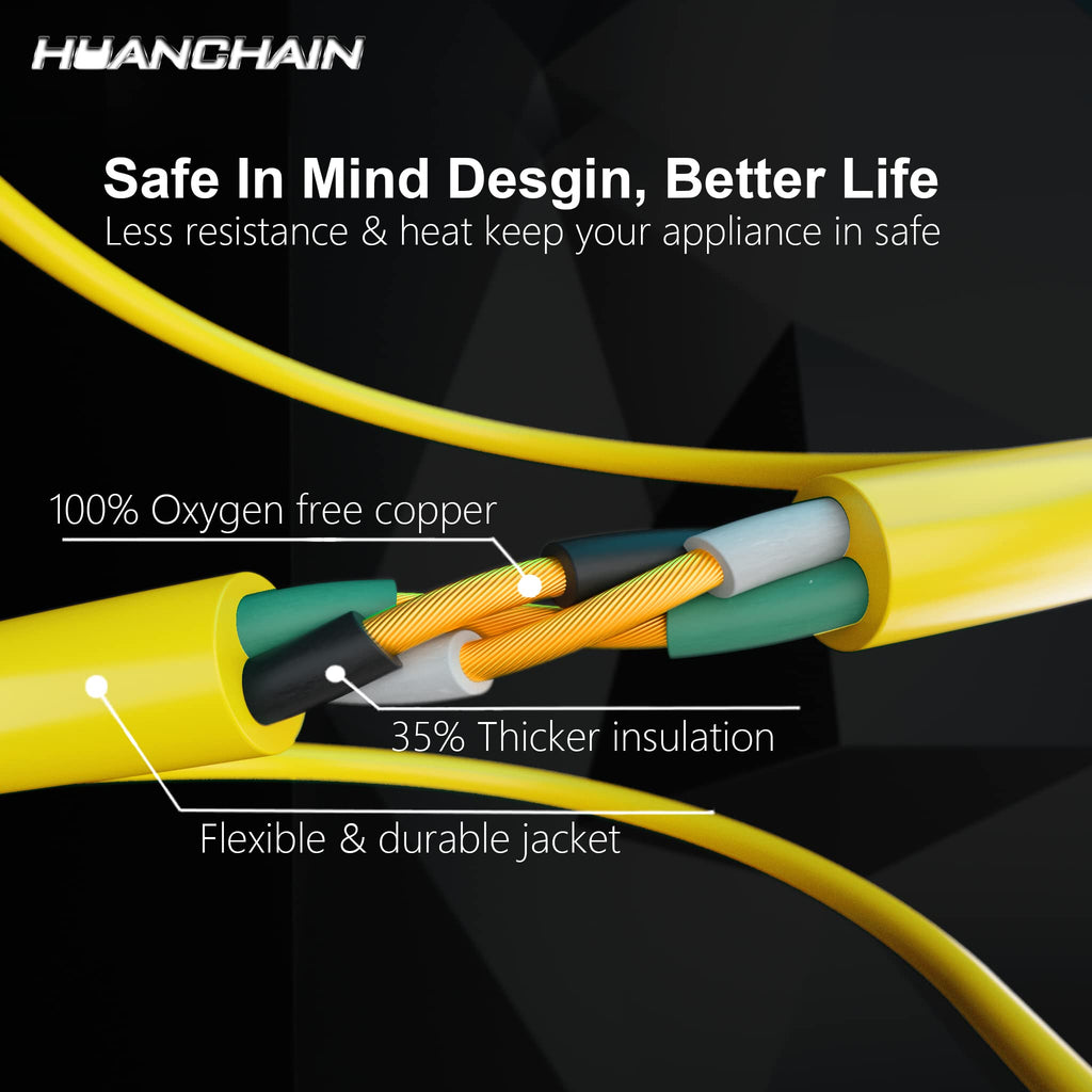 100 FT 12/3 Gauge Heavy Duty Outdoor Extension Cord Waterproof G837