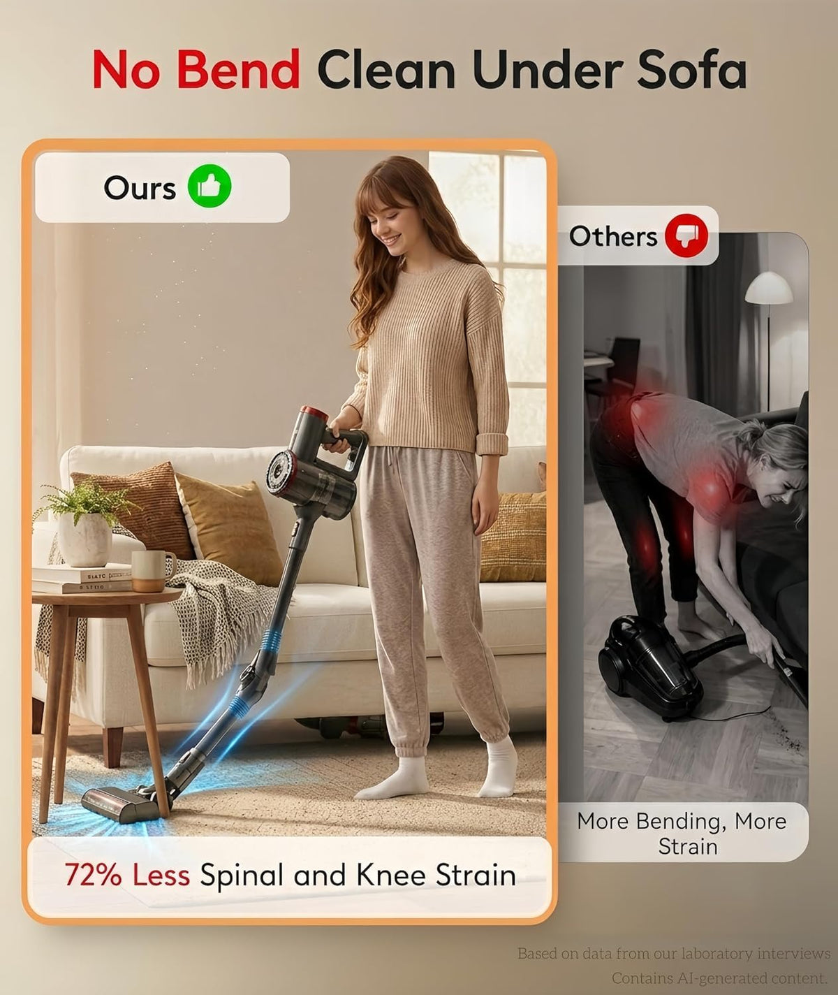 Cordless Vacuum Cleaner 40Kpa 45Min 6-in-1 B342966