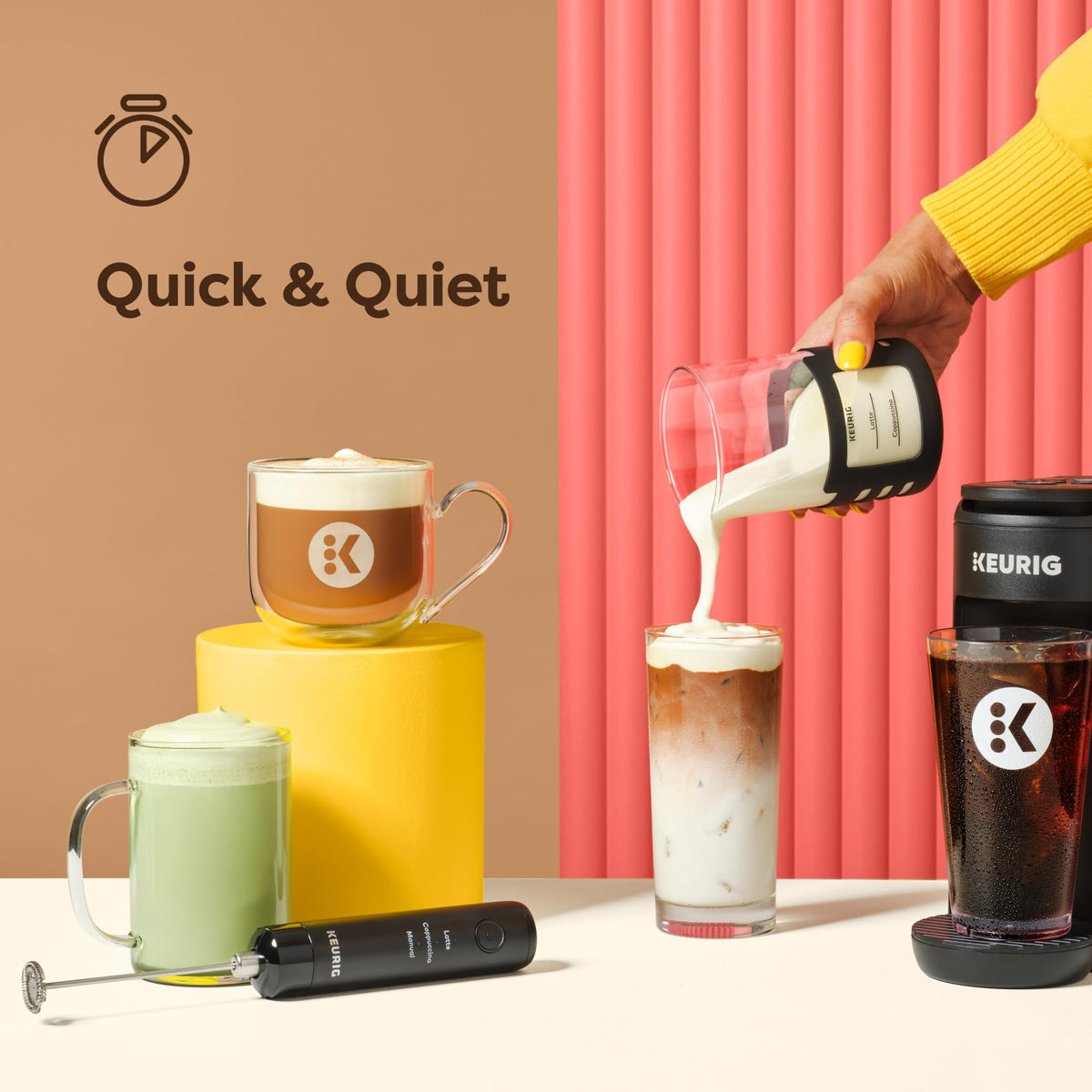 Rechargeable Handheld Milk Frother D945