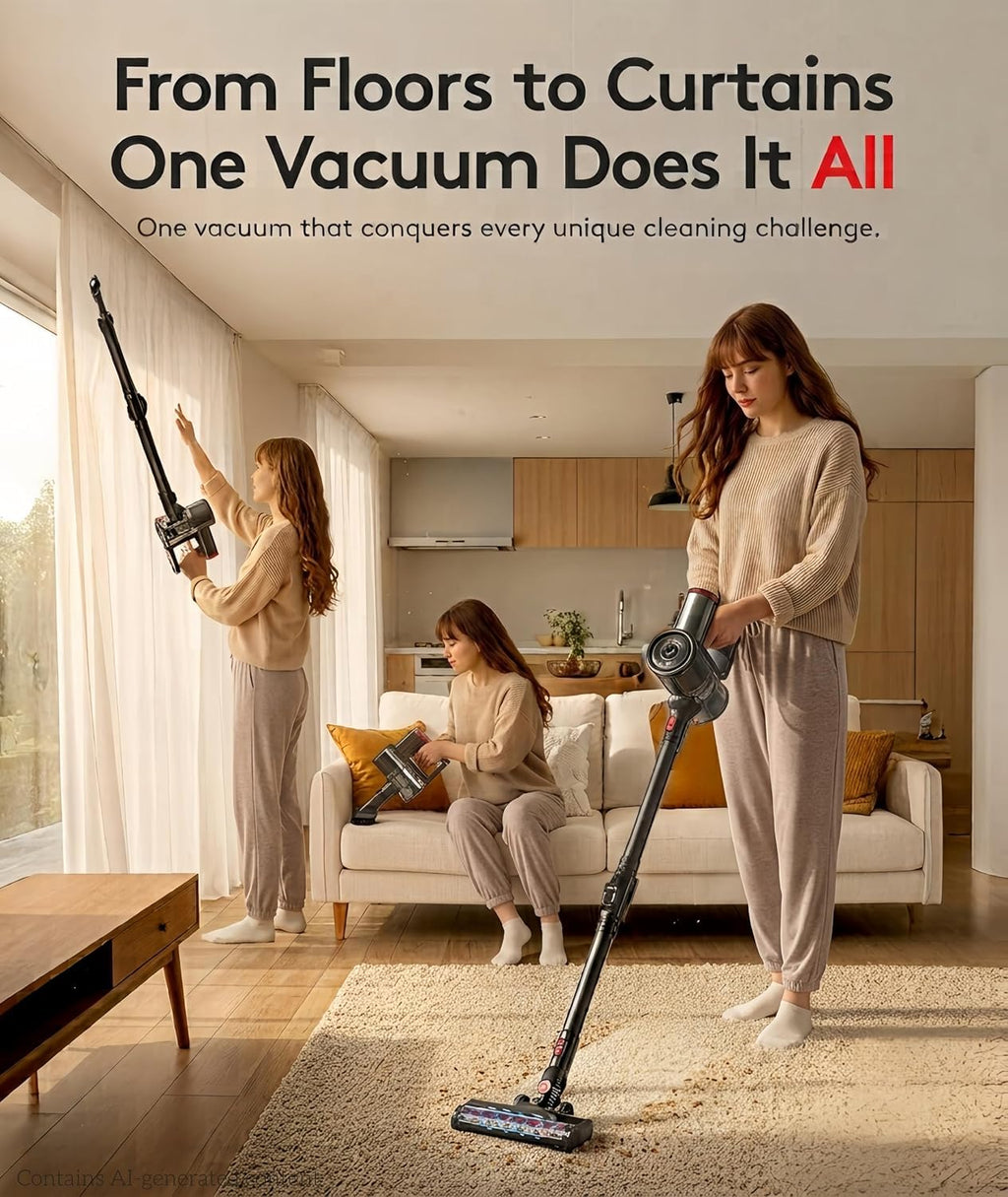 Cordless Vacuum Cleaner 40Kpa 45Min 6-in-1 B342966