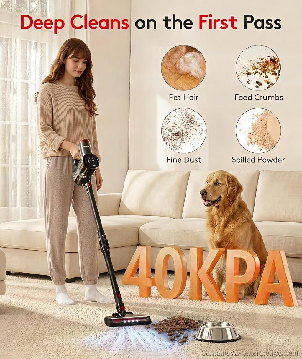 Cordless Vacuum Cleaner 40Kpa 45Min 6-in-1 B342966