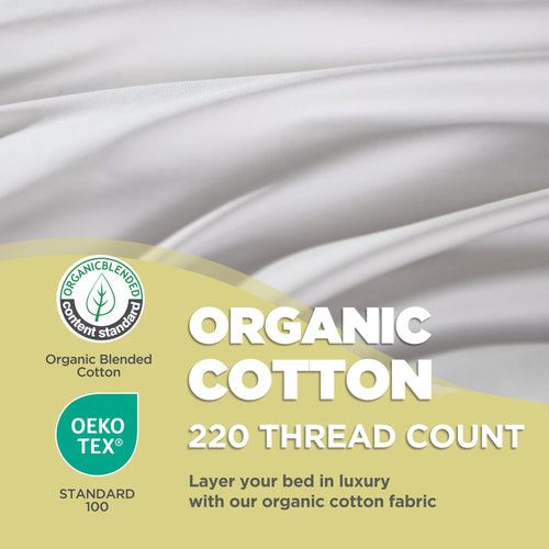 100% Organic Cotton Cover King Size Bed Pillows Set of 2 G255320