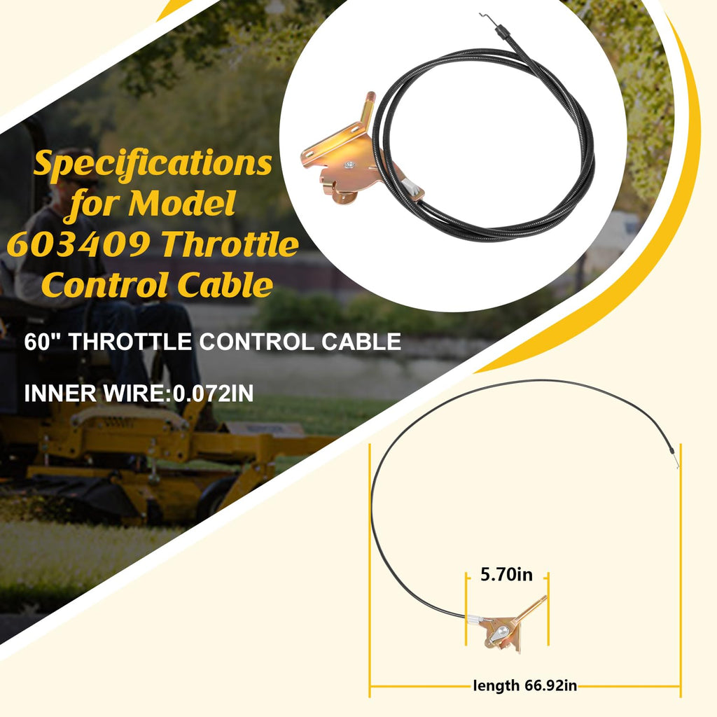 60-Inch Throttle Control Cable M8072