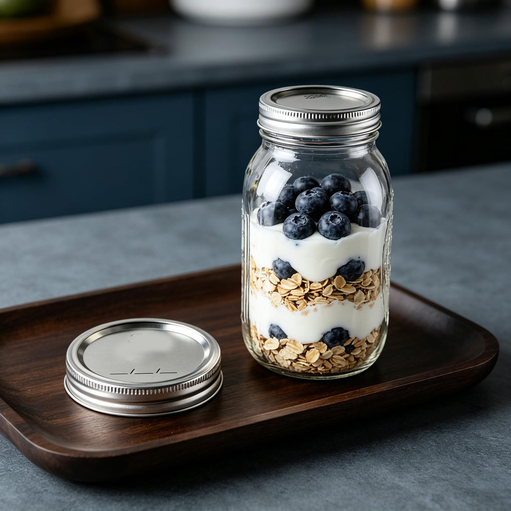 16Oz Regular Mouth Jars with Lids & Bands 12 Pack T99547