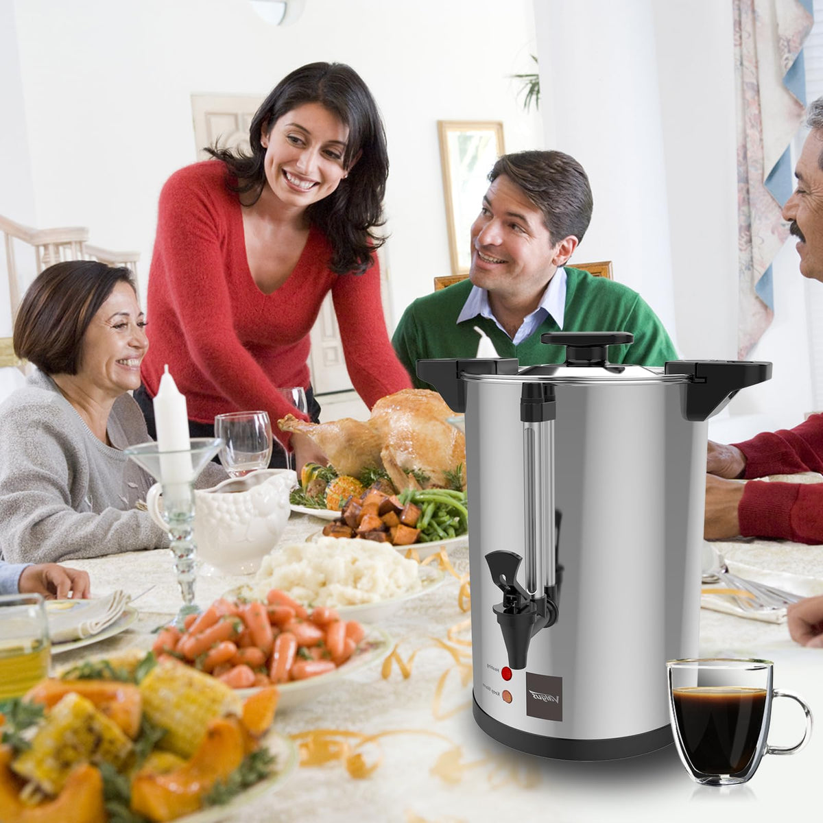 32-Cup Stainless Steel Electric Coffee Urn Q396104