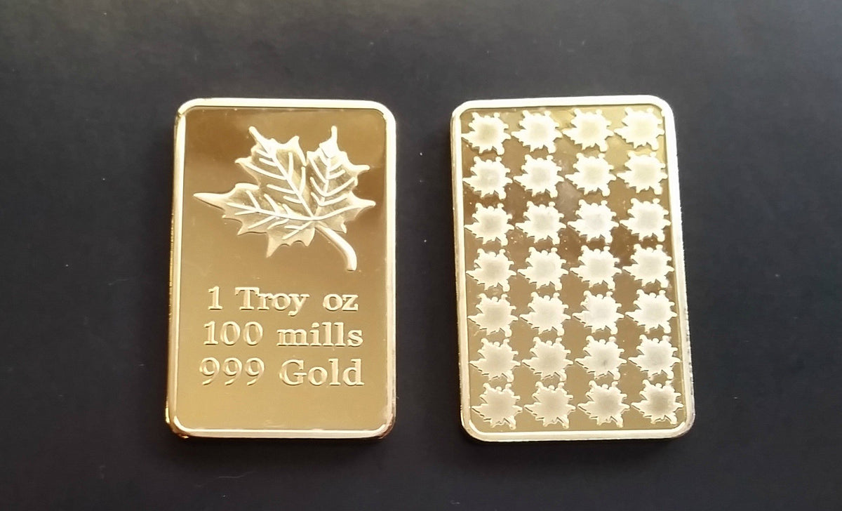 1 Oz Gold Layered Steel Bar P961367
