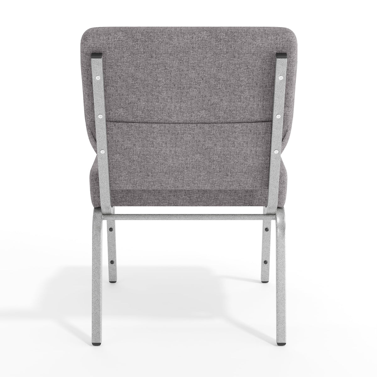 4 Pack Stacking Church Chair in Gray Fabric O91310