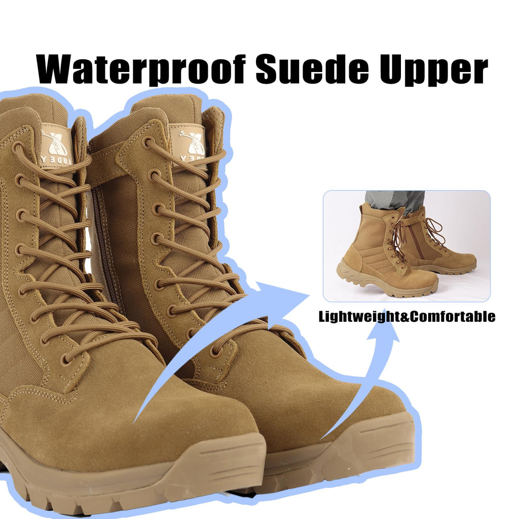 Lightweight Tactical Boots with Side Zipper M950624
