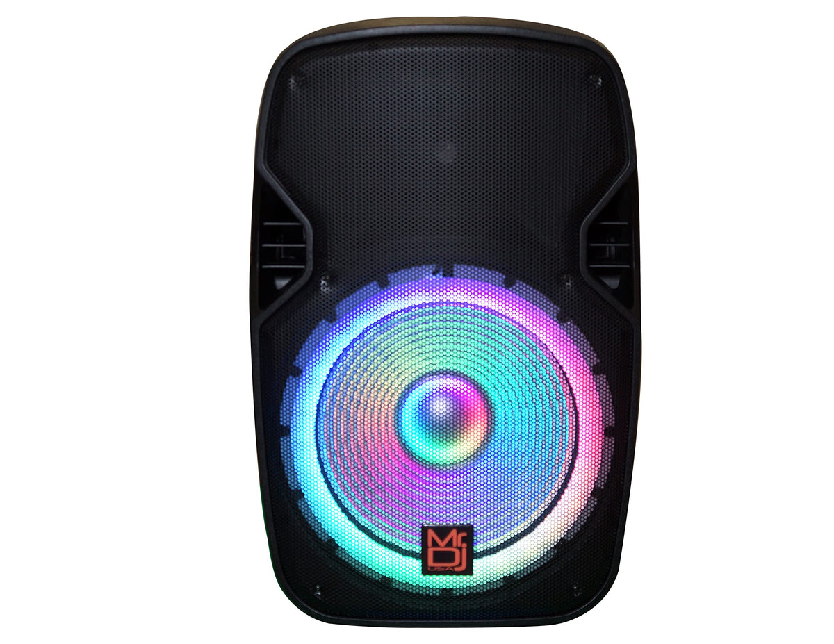 15" Powered Portable PA Speaker System Combo Set W964