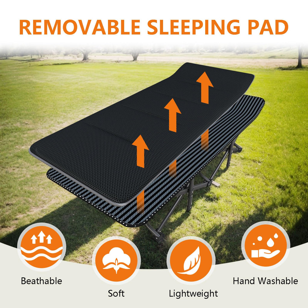 31.5" Wide Camping Cot with Pad E69959