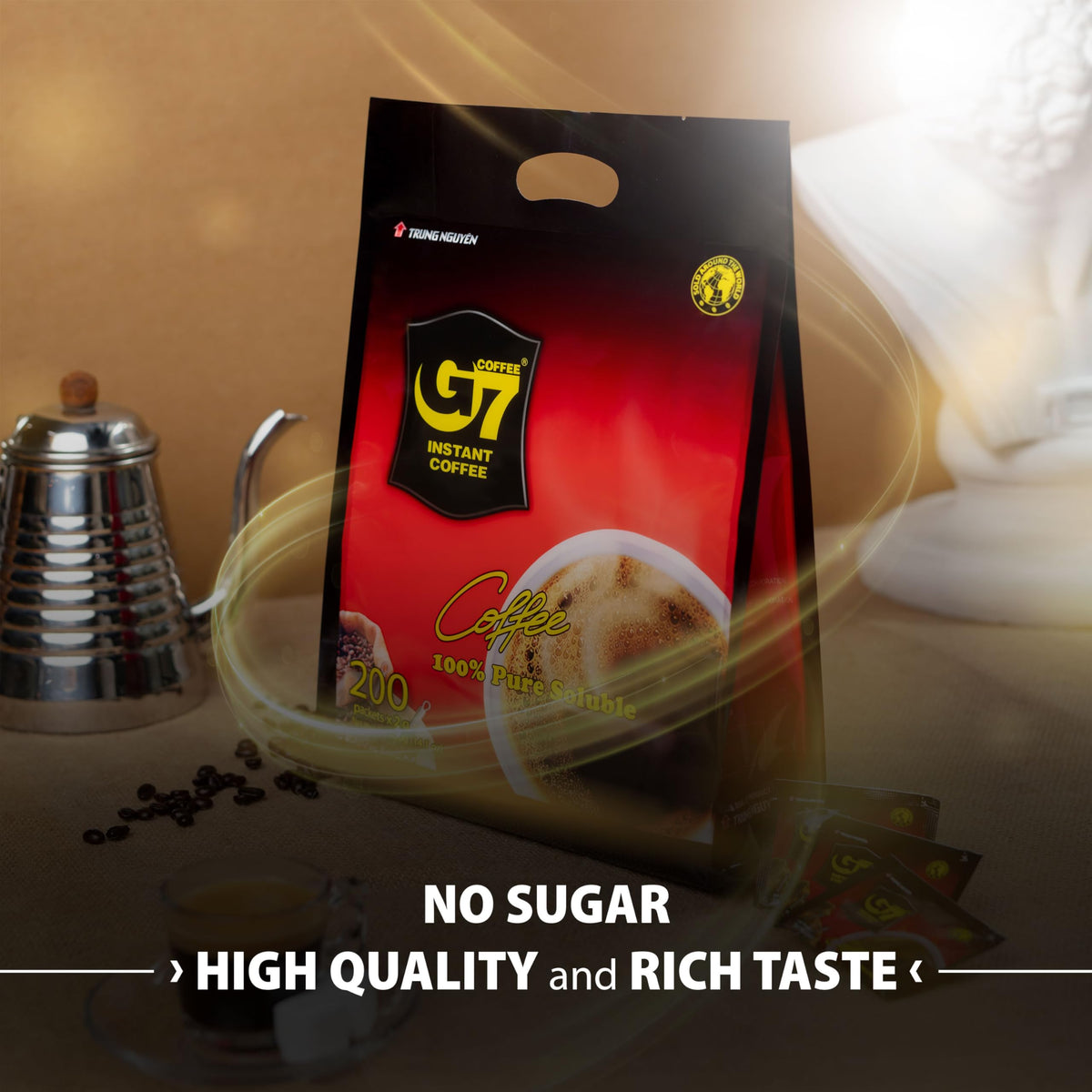 Pure Black and Cappucino Coconut Instant Coffee L92968