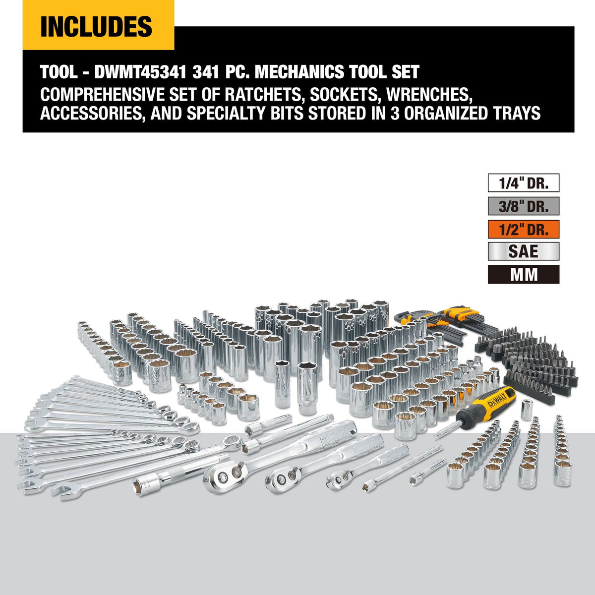 Mechanics Tool Set 341 Piece R530