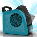 Blue 355CFM 3 Speed Air Mover Blower Fan with 2 Outlets I26229