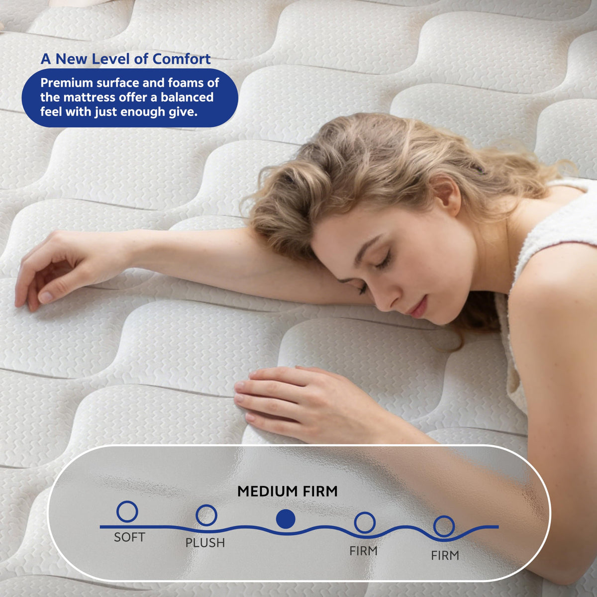12 Inch Full Hybrid Double Mattress W3008