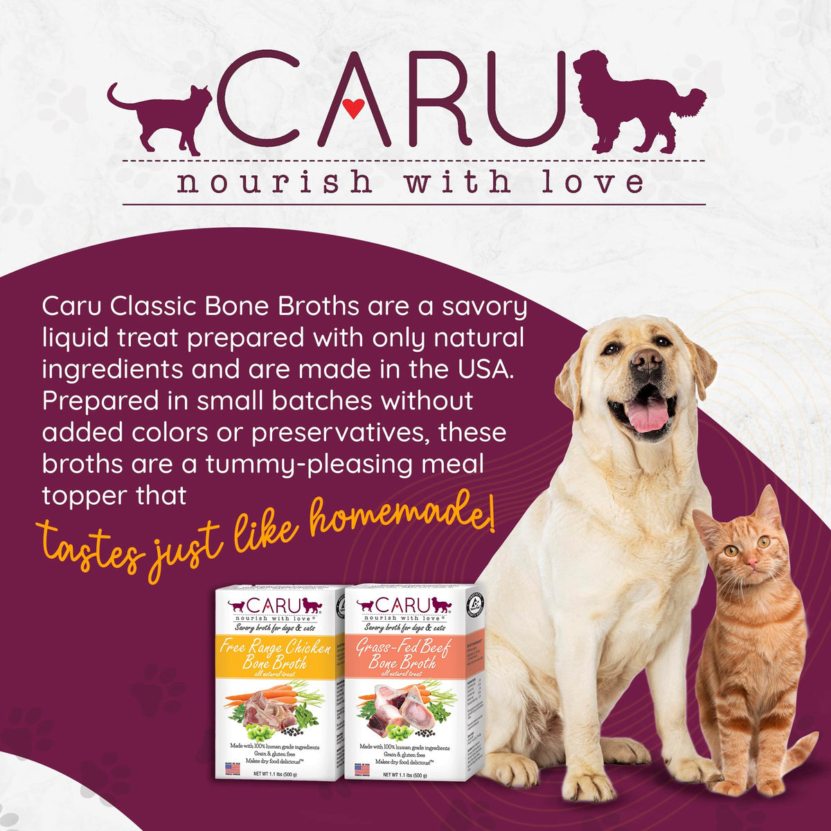 Free Range Chicken Bone Broth for Dogs and Cats 1.1 Lbs Q73621