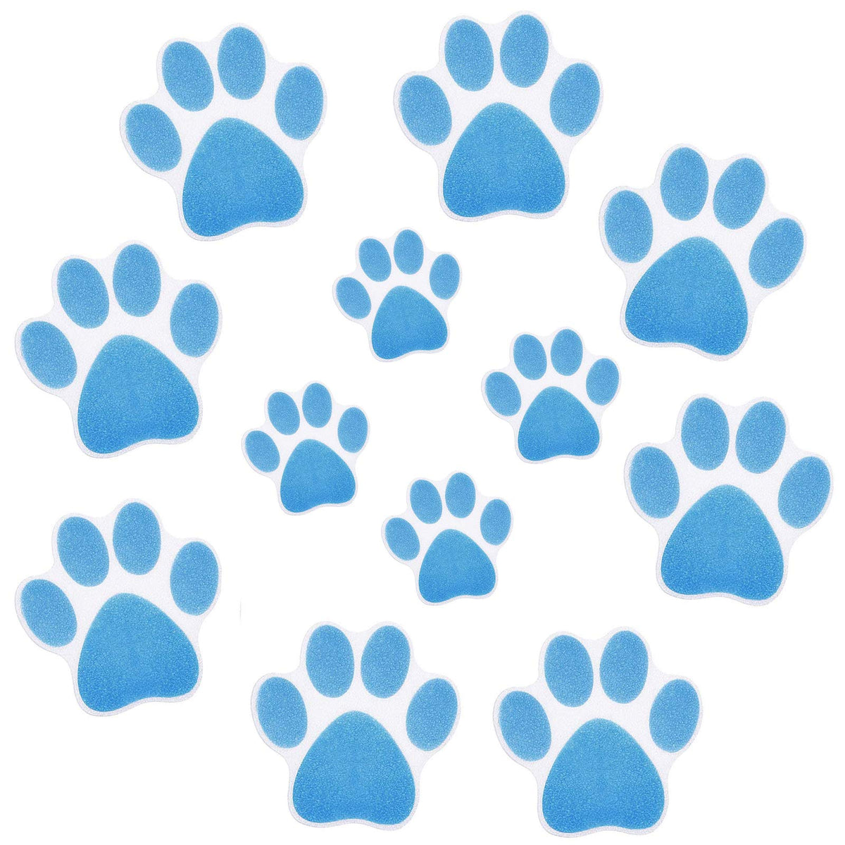 12 Pcs Non-Slip Bathtub Stickers Blue Z83783