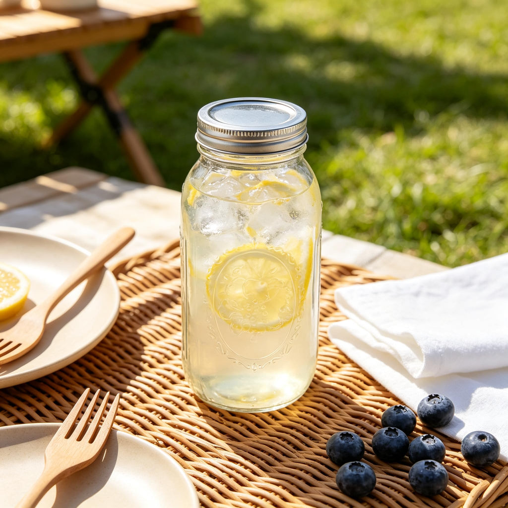 16Oz Regular Mouth Jars with Lids & Bands 12 Pack T99547