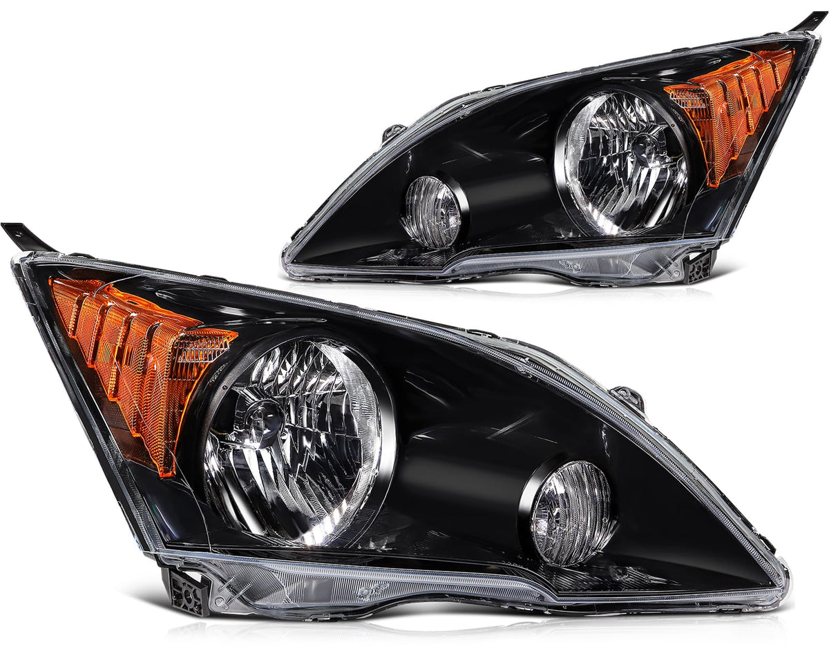Chrome Housing Clear Corner Headlight Assembly U2459