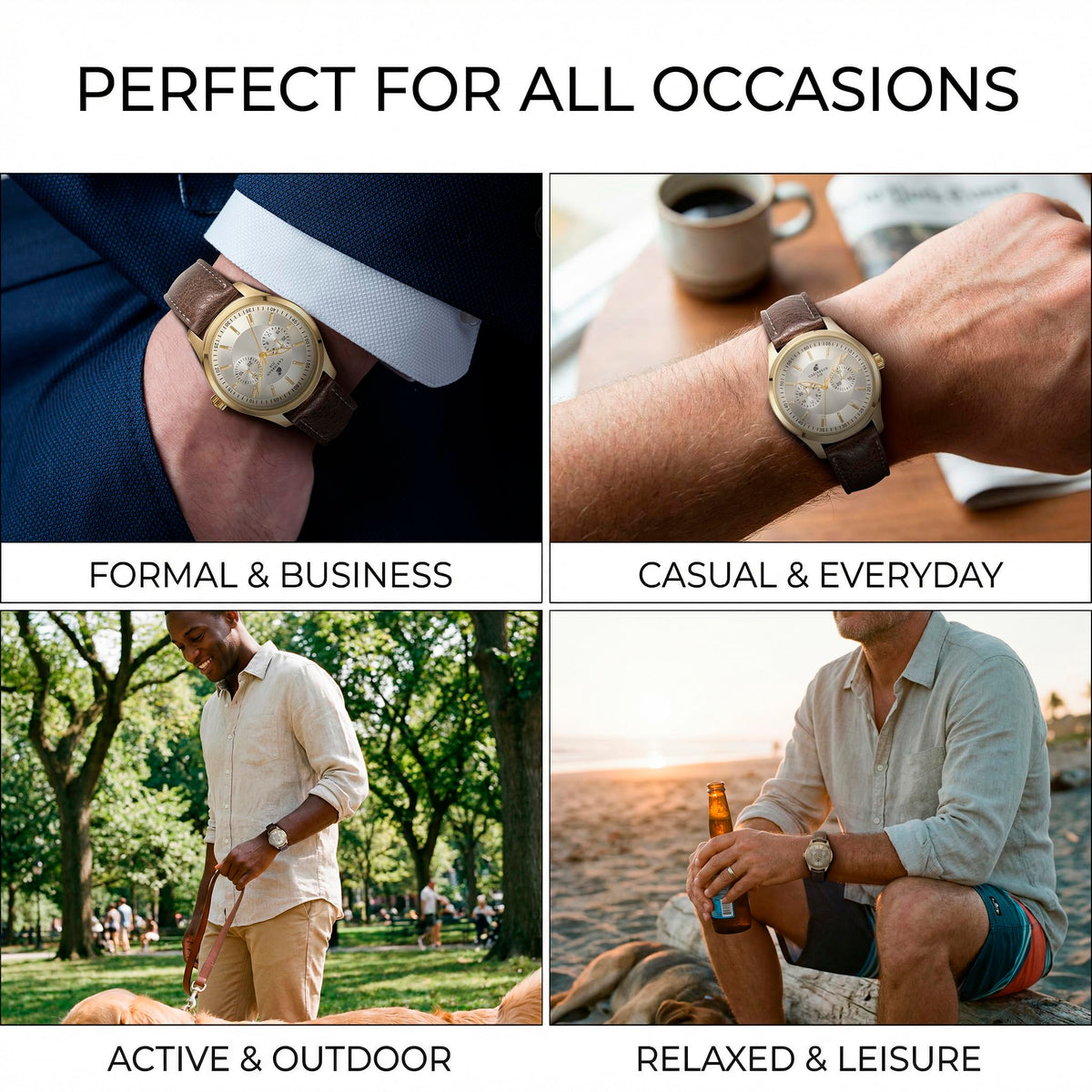 Men’s Analog Quartz Wrist Watches M878