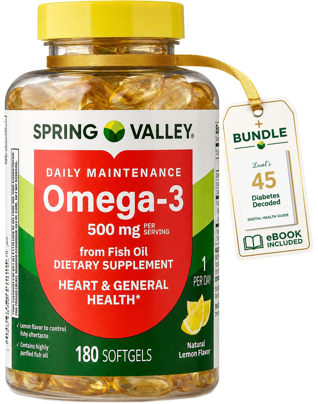 Omega-3 500 mg Fish Oil Dietary Supplements G2389