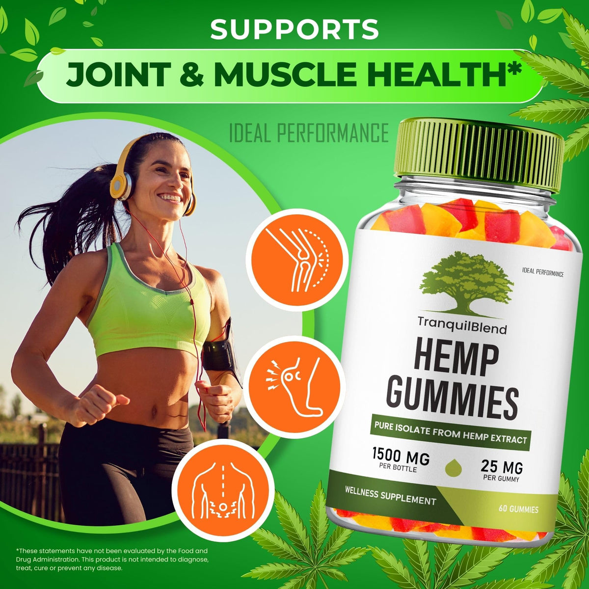 60 Gummies Hemp Gummies with Hemp Seeds Organic Extract U475595