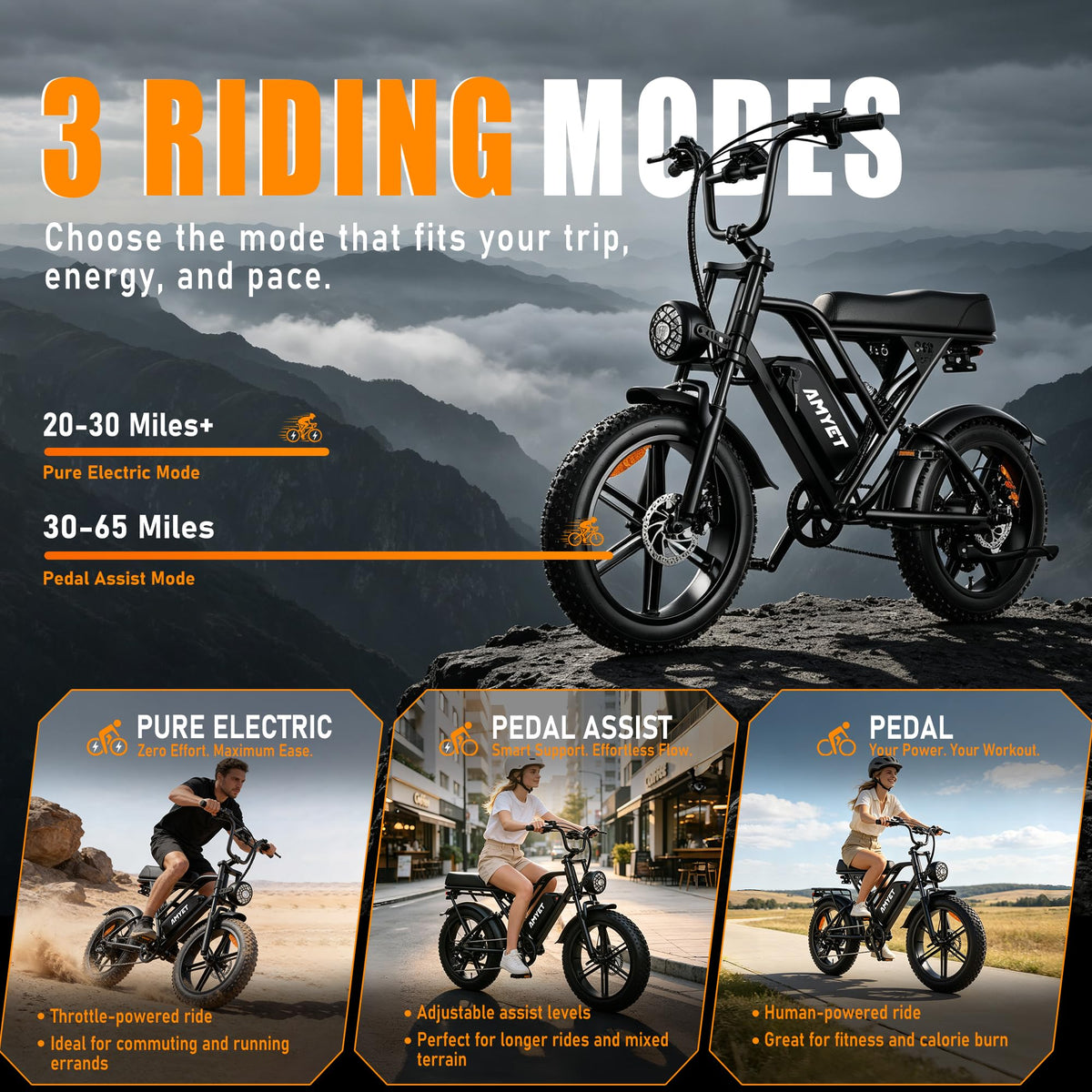 20'' Fat Tire Electric Bike R74642